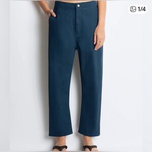 Roucha Debret Denim Pants in Gorgeous Blue (Teal). Like new and super cute!